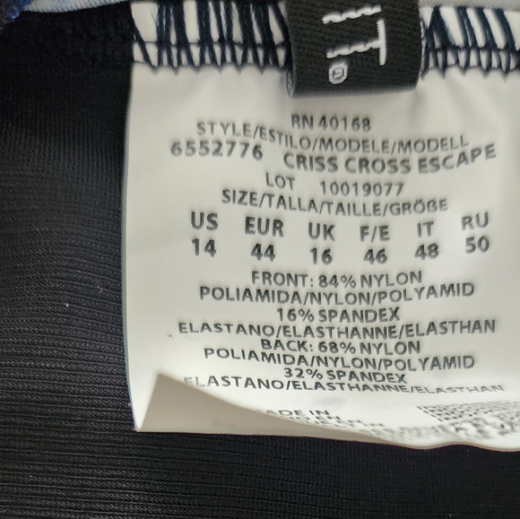 Miraclesuit Criss Cross Escape One Piece In Tubes - Picture 9 of 11